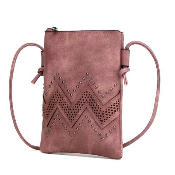 MKF Collections Handbags - MKF - Athena Crossbody Purse in DUSTY ROSE